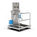 Disinfection module for soles and hands with turn style cross