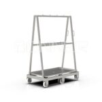 Trolley for transportation and inspection of heads