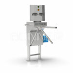 Hands disinfection unit with turn style cross