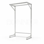 Rack for aprons in stretched position