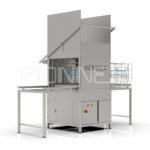 Chamber washing machine for knife baskets