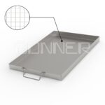 Sheet and mesh trays for heat treatments