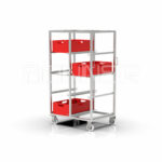 Storey cart for plastic crates